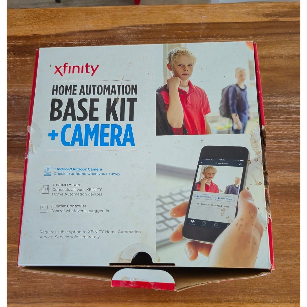 Xfinity Home Automation Base Kit Camera Unisex Black White Security Smart Hub